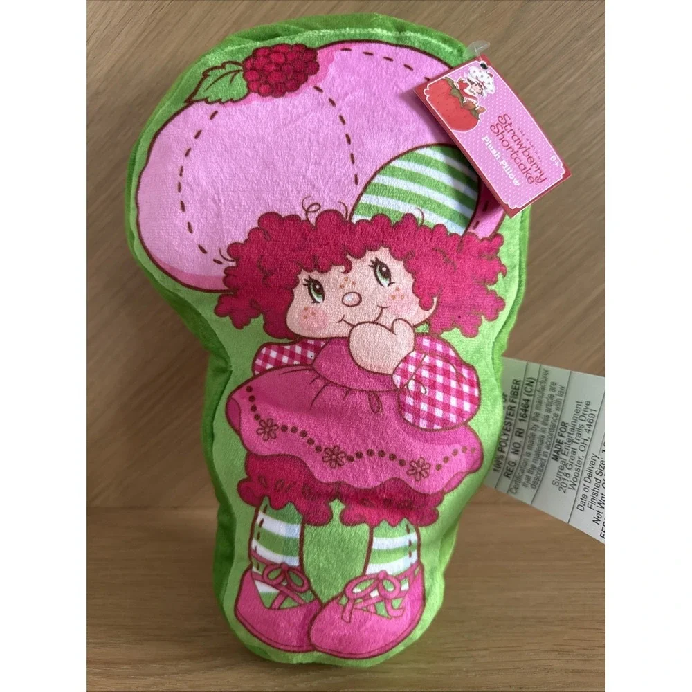Strawberry Shortcake Raspberry Tart Plush‎ Pillow Vintage 80s Style Toy